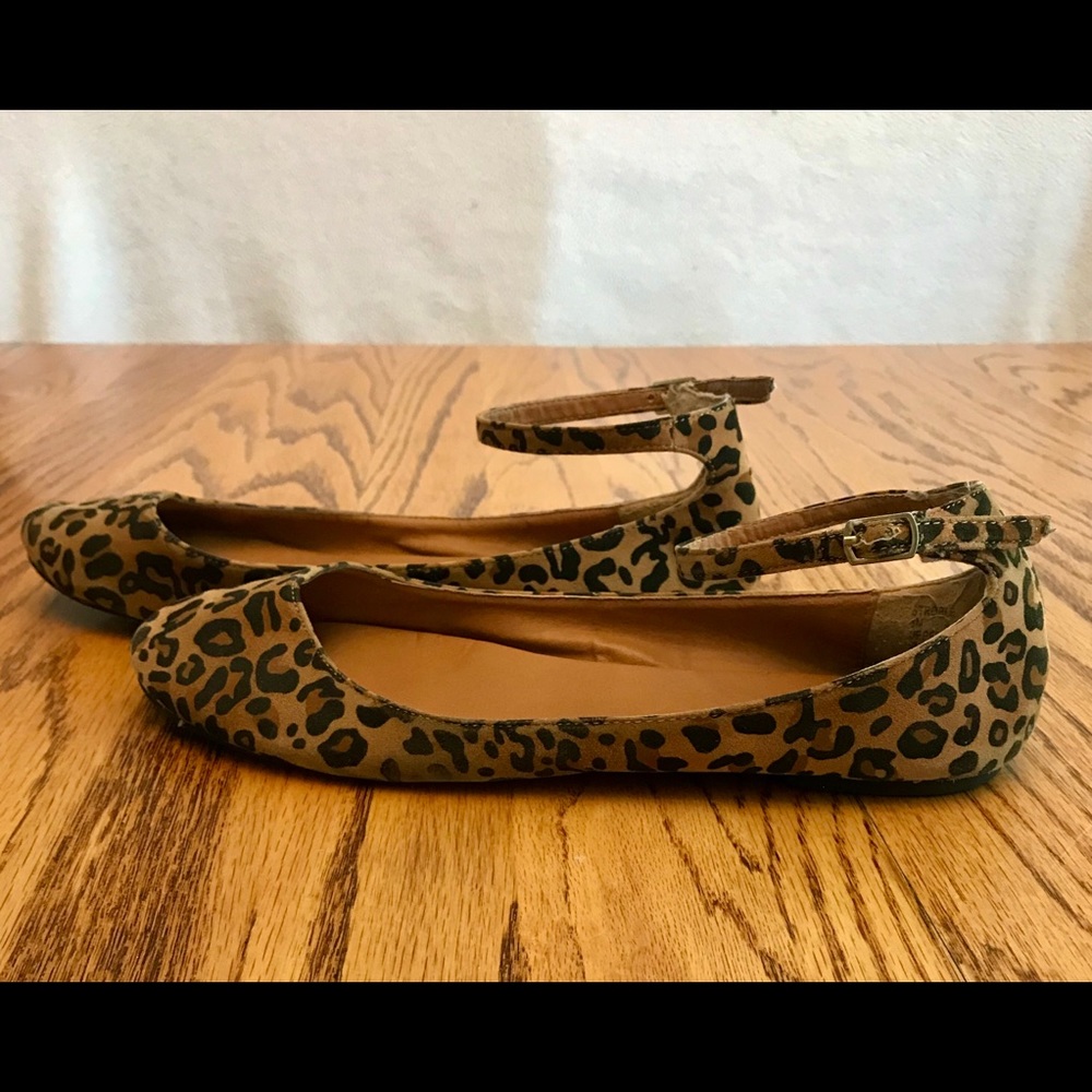 Suede Cheetah Print Flats